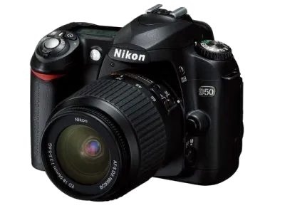 Замена линз Nikon D50