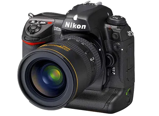 Замена линз Nikon D2X
